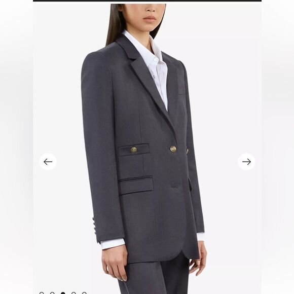 $595 THE KOOPLES - Notch-lapel single-breasted woven blazer NWT - Picture 3 of 11